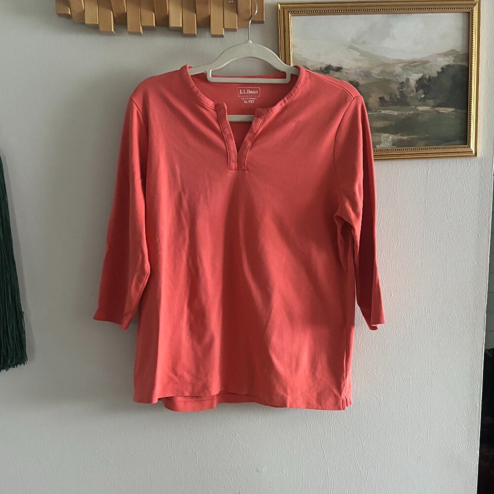 Women's L.L.Bean Tee, Three-Quarter-Sleeve Splitneck Tunic
